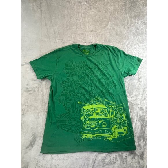 Teenage Mutant Ninja Turtle Tshirt Men's Large Green short sleeve Nickelodeon - Picture 1 of 6